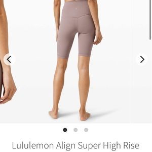 Lululemon Align Super High Rise Short *10"